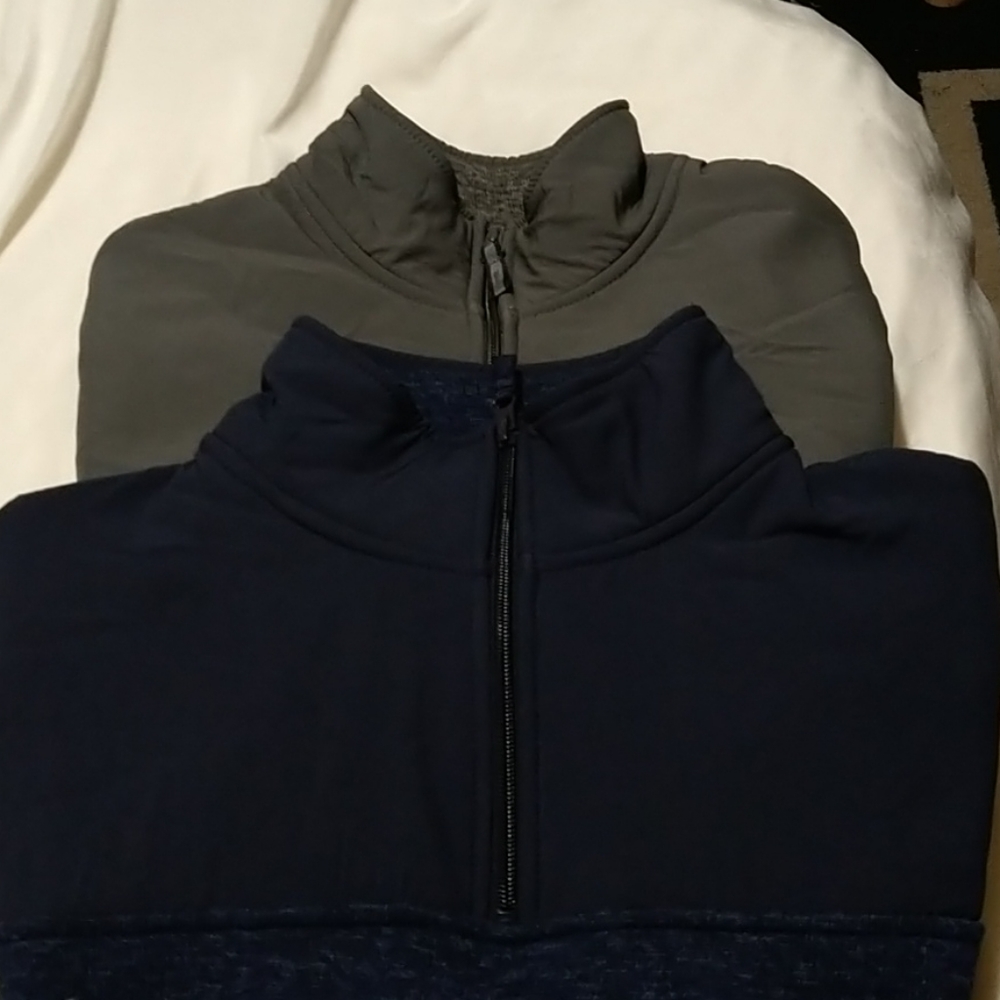 2 for 1 Long sleeve fleeces quarter zip